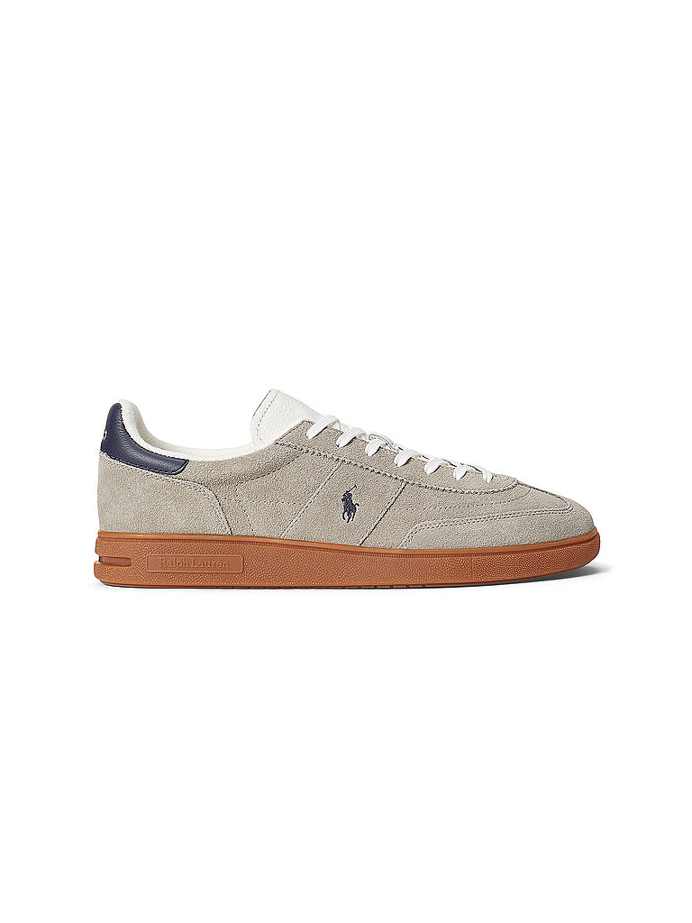 Polo Ralph Lauren pour homme. 809P09753004 Bedford Leather Sneakers grey (42), Cuir, Plat, Lacets, Casuel, Gris